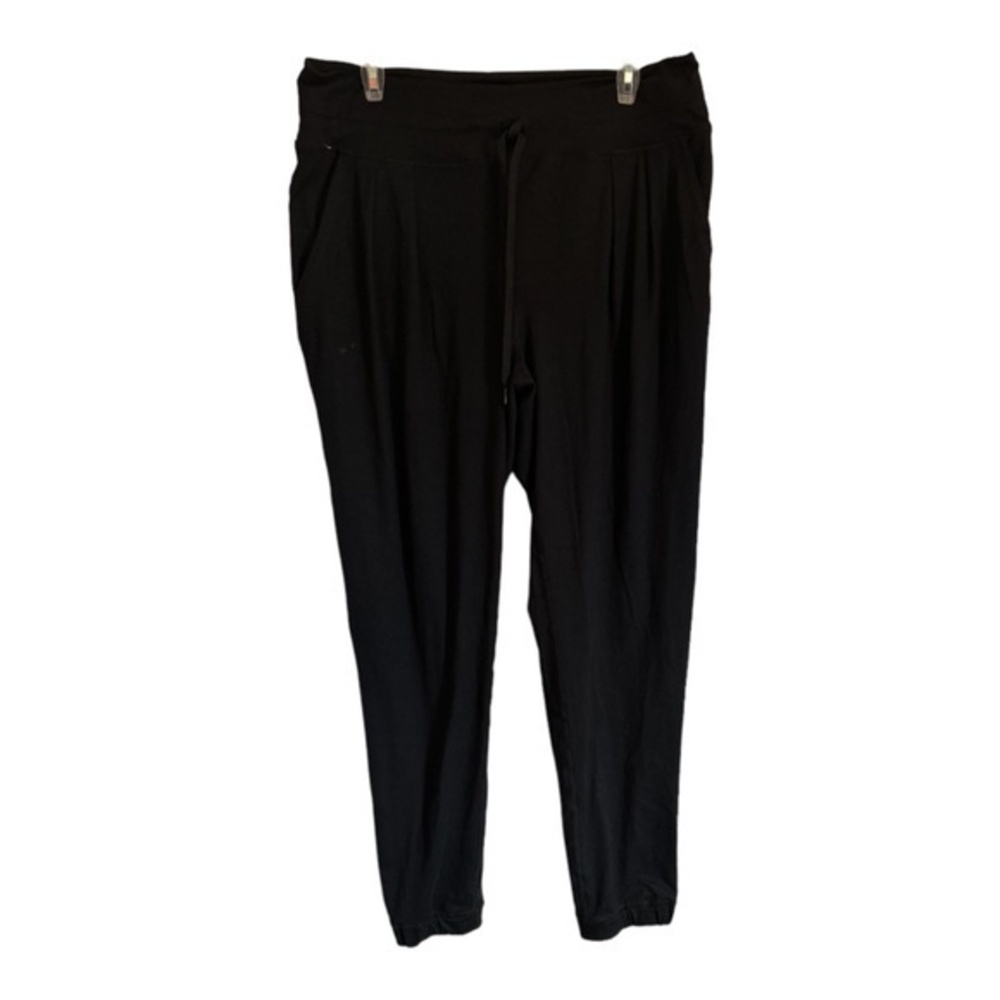 Lole Womens Black Joggers Pockets Lounge Drawstring Soft Size XL